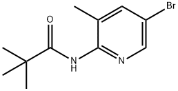 N-(5-BROMO-3-METHYLPYRIDIN-2-YL)-2,2-DIMETHYLPROPANAMIDE Struktur