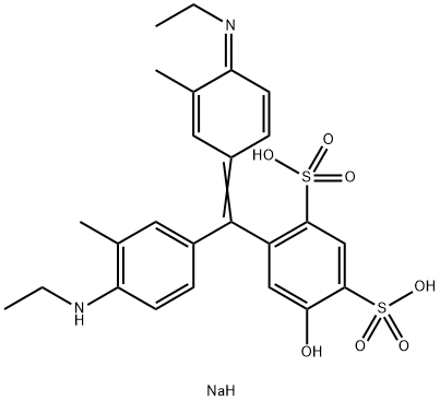 Natriumhydrogen-4-[[4-(ethylamino)-m-tolyl][4-(ethylimino)-3-methylcyclohexa-2,5-dien-1-yliden]methyl]-6-hydroxybenzol-1,3-disulfonat