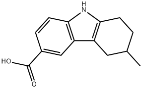 6-METHYL-6,7,8,9-TETRAHYDRO-5H-CARBAZOLE-3-CARBOXYLIC ACID Struktur