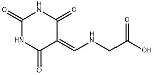 Glycine, N-[(tetrahydro-2,4,6-trioxo-5(2H)-pyrimidinylidene)methyl]- (9CI) Struktur