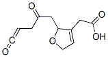 3-Furanacetic acid, 2,5-dihydro-2,5-dioxo-4-(1E)-1-pentenyl- (9CI) Struktur