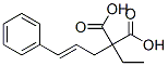 2-cinnamyl-2-ethyl-propanedioic acid Struktur