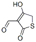 3-Thiophenecarboxaldehyde, 2,5-dihydro-4-hydroxy-2-oxo- (9CI) Struktur