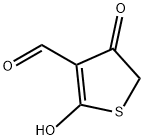 3-Thiophenecarboxaldehyde, 4,5-dihydro-2-hydroxy-4-oxo- (9CI) Struktur