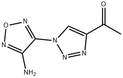 Ethanone, 1-[1-(4-amino-1,2,5-oxadiazol-3-yl)-1H-1,2,3-triazol-4-yl]- (9CI) Struktur