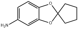 Spiro[1,3-benzodioxole-2,1-cyclopentan]-5-amine (9CI) Struktur