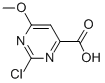 2-CHLORO-6-METHOXY-4-PYRIMIDINECARBOXYLIC ACID Struktur