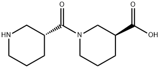 (3S)-1-[(3R)-3-PIPERIDINYLCARBONYL]-3-PIPERIDINECARBOXYLIC ACID Struktur