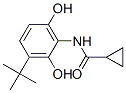 Cyclopropanecarboxamide, N-[3-(1,1-dimethylethyl)-2,6-dihydroxyphenyl]- Struktur