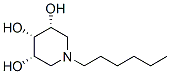 3,4,5-Piperidinetriol, 1-hexyl-, (3alpha,4ba,5alpha)- (9CI) Struktur