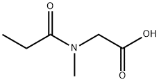 2-[Methyl(propionyl)amino]acetic acid Struktur