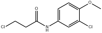 3-CHLORO-N-(3-CHLORO-4-METHOXYPHENYL)PROPANAMIDE Struktur