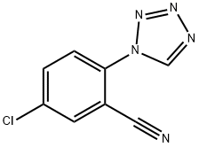 5-CHLORO-2-(1H-TETRAZOL-1-YL)BENZONITRILE Struktur