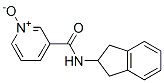 3-Pyridinecarboxamide,N-(2,3-dihydro-1H-inden-2-yl)-,1-oxide(9CI) Struktur