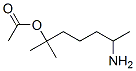 5-amino-1,1-dimethylhexyl acetate Struktur