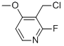 3-CHLOROMETHYL-2-FLUORO-4-METHOXYPYRIDINE Struktur