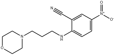 2-[(3-Morpholin-4-ylpropyl)-amino]-5-nitrobenzonitrile Struktur