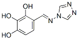 1,2,3-Benzenetriol, 4-[(4H-1,2,4-triazol-4-ylimino)methyl]- (9CI) Struktur