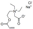 [2-(acryloyloxy)ethyl](carboxymethyl)diethylammonium chloride, sodium salt Struktur