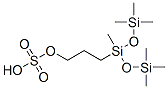 3-[1,3,3,3-tetramethyl-1-[(trimethylsilyl)oxy]disiloxanyl]propyl hydrogen sulphate Struktur