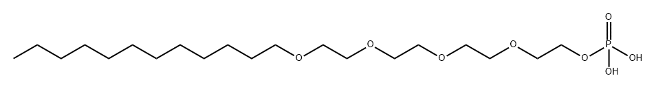 3,6,9,12-tetraoxatetracosyl dihydrogen phosphate Struktur