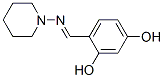 1,3-Benzenediol, 4-[(1-piperidinylimino)methyl]- (9CI) Struktur