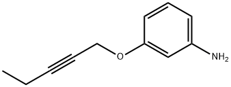 Benzenamine, 3-(2-pentynyloxy)- (9CI) Struktur