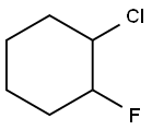 1-Chloro-2-fluorocyclohexane Struktur