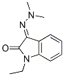 1H-Indole-2,3-dione,1-ethyl-,3-(dimethylhydrazone)(9CI) Struktur