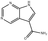 1H-Pyrrolo[2,3-d]pyrimidine-5-carboxamide(9CI) Struktur