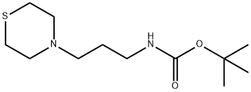 N-Boc-3-thioMorpholinopropylaMine Struktur