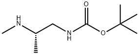 Carbamic acid, [(2S)-2-(methylamino)propyl]-, 1,1-dimethylethyl ester (9CI) Struktur