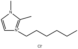 1-HEXYL-2,3-DIMETHYLIMIDAZOLIUM CHLORIDE Struktur