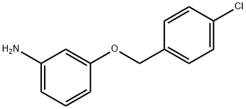 Benzenamine, 3-[(4-chlorophenyl)methoxy]- Struktur