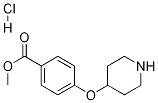 Methyl 4-(4-piperidinyloxy)benzoate hydrochloride Struktur