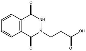 3-(1,4-DIOXO-3,4-DIHYDROPHTHALAZIN-2(1H)-YL)PROPANOIC ACID Struktur