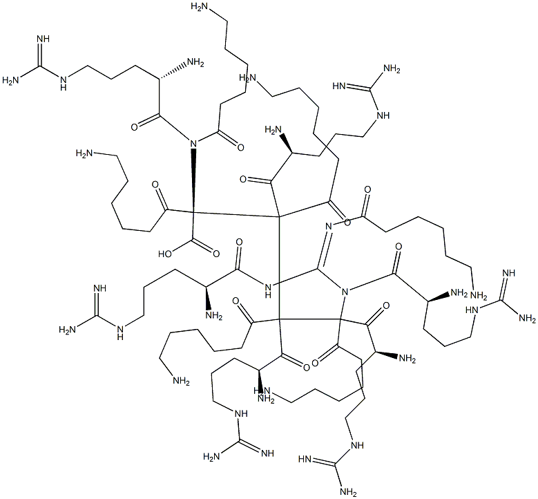 H-ARG-EPSILON-AMINOCAPROYL-ARG-EPSILON-AMINOCAPROYL-ARG-EPSILON-AMINOCAPROYL-ARG-EPSILON-AMINOCAPROYL-ARG-EPSILON-AMINOCAPROYL-ARG-EPSILON-AMINOCAPROYL-ARG-OH Struktur