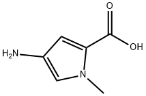 1H-Pyrrole-2-carboxylicacid,4-amino-1-methyl-(9CI) Struktur