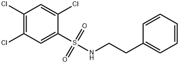 2,4,5-trichloro-N-phenethylbenzenesulfonamide Struktur