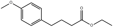 Benzenebutanoic acid, 4-Methoxy-, ethyl ester Struktur