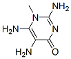 4(1H)-Pyrimidinone,  2,5,6-triamino-1-methyl- Struktur