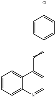 4-(4-Chlorostyryl)quinoline Struktur