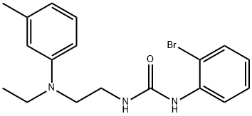 N-(2-Bromophenyl)-N'-[2-[ethyl(3-methylphenyl)amino]ethyl]-urea Struktur