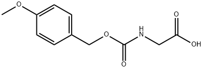 N-[(p-Methoxybenzyloxy)carbonyl]glycine Struktur