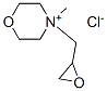 N-(2,3-epoxypropyl)-N-methylmorpholinium chloride Struktur