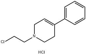 1-(2-chloroethyl)-1,2,3,6-tetrahydro-4-phenylpyridinium chloride  Struktur