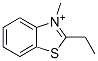 Benzothiazolium, 2-ethyl-3-methyl- (9CI) Struktur