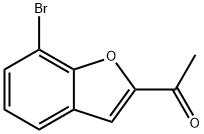 1-(7-BROMOBENZOFURAN-2-YL)ETHANONE Struktur