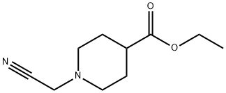 ethyl 1-(cyanomethyl)piperidine-4-carboxylate Struktur