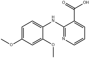 2-[(2,4-dimethoxyphenyl)amino]pyridine-3-carboxylic acid Struktur